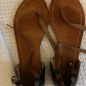 Lucky T strap sandals